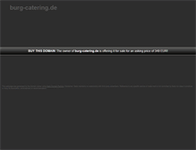 Tablet Screenshot of burg-catering.de